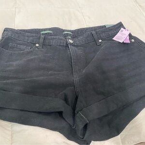 Wild Fable Black Jean Shorts Cuffed Denim